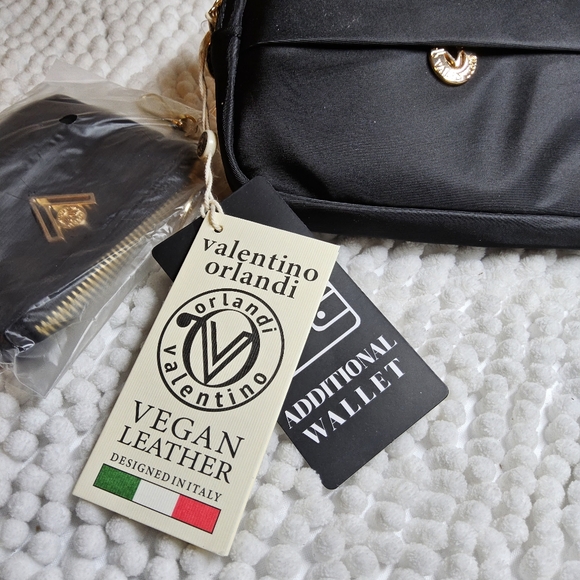 New VALENTINO Orlandi Belt Bag Fanny Pack with Wallet & 2 Zipper Pockets Black - Picture 3 of 7